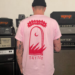 Camiseta Rosa Boring Tattoos for good people.